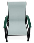 Belle Isle Multi - Position Polymer Armed Dining Chair - LOOMLAN - Telescope - Outdoor Dining Chairs