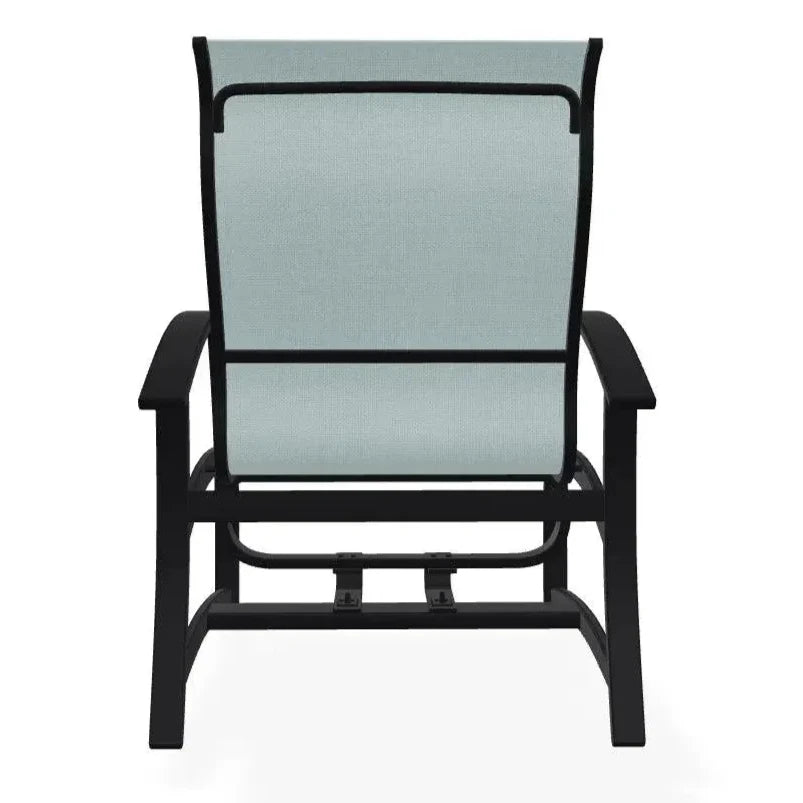 Belle Isle Multi - Position Polymer Armed Dining Chair - LOOMLAN - Telescope - Outdoor Dining Chairs