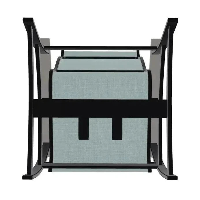 Belle Isle Multi - Position Polymer Armed Dining Chair - LOOMLAN - Telescope - Outdoor Dining Chairs
