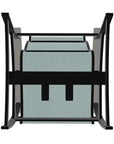 Belle Isle Multi - Position Polymer Armed Dining Chair - LOOMLAN - Telescope - Outdoor Dining Chairs