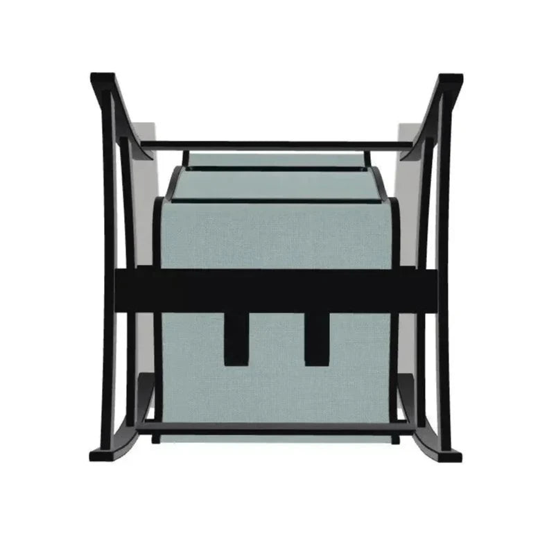 Belle Isle Multi - Position Polymer Armed Dining Chair - LOOMLAN - Telescope - Outdoor Dining Chairs
