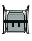 Belle Isle Multi - Position Polymer Armed Dining Chair - LOOMLAN - Telescope - Outdoor Dining Chairs