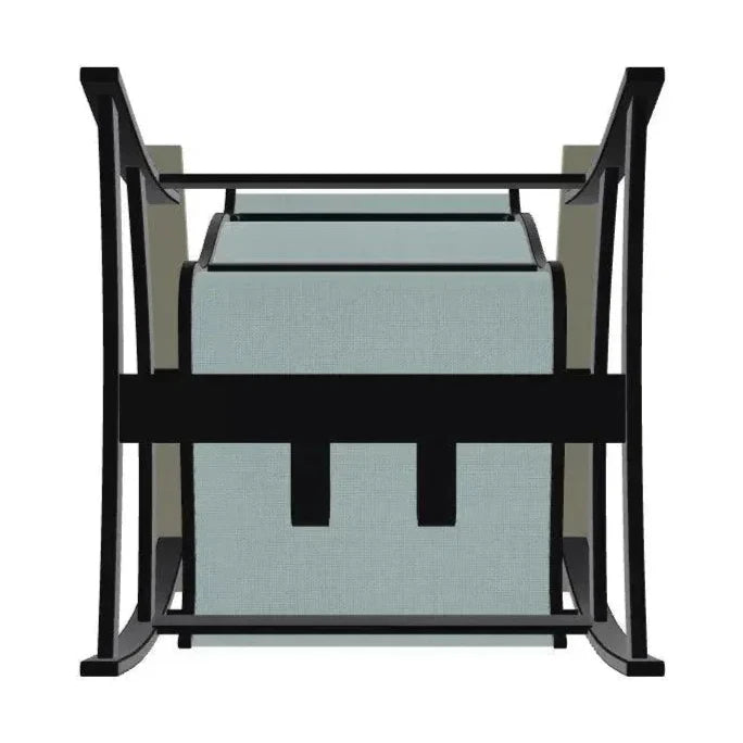 Belle Isle Multi - Position Polymer Armed Dining Chair - LOOMLAN - Telescope - Outdoor Dining Chairs