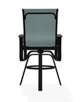 Belle Isle Sling Balcony Height Swivel Arm Chair - LOOMLAN - Telescope - Outdoor Accent Chairs