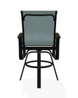 Belle Isle Sling Balcony Height Swivel Arm Chair - LOOMLAN - Telescope - Outdoor Accent Chairs