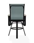 Belle Isle Sling Balcony Height Swivel Arm Chair - LOOMLAN - Telescope - Outdoor Accent Chairs