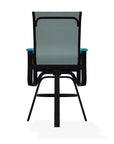 Belle Isle Sling Balcony Height Swivel Arm Chair - LOOMLAN - Telescope - Outdoor Accent Chairs