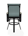 Belle Isle Sling Balcony Height Swivel Arm Chair - LOOMLAN - Telescope - Outdoor Accent Chairs