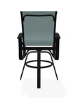 Belle Isle Sling Balcony Height Swivel Arm Chair - LOOMLAN - Telescope - Outdoor Accent Chairs