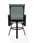 Belle Isle Sling Balcony Height Swivel Arm Chair - LOOMLAN - Telescope - Outdoor Accent Chairs