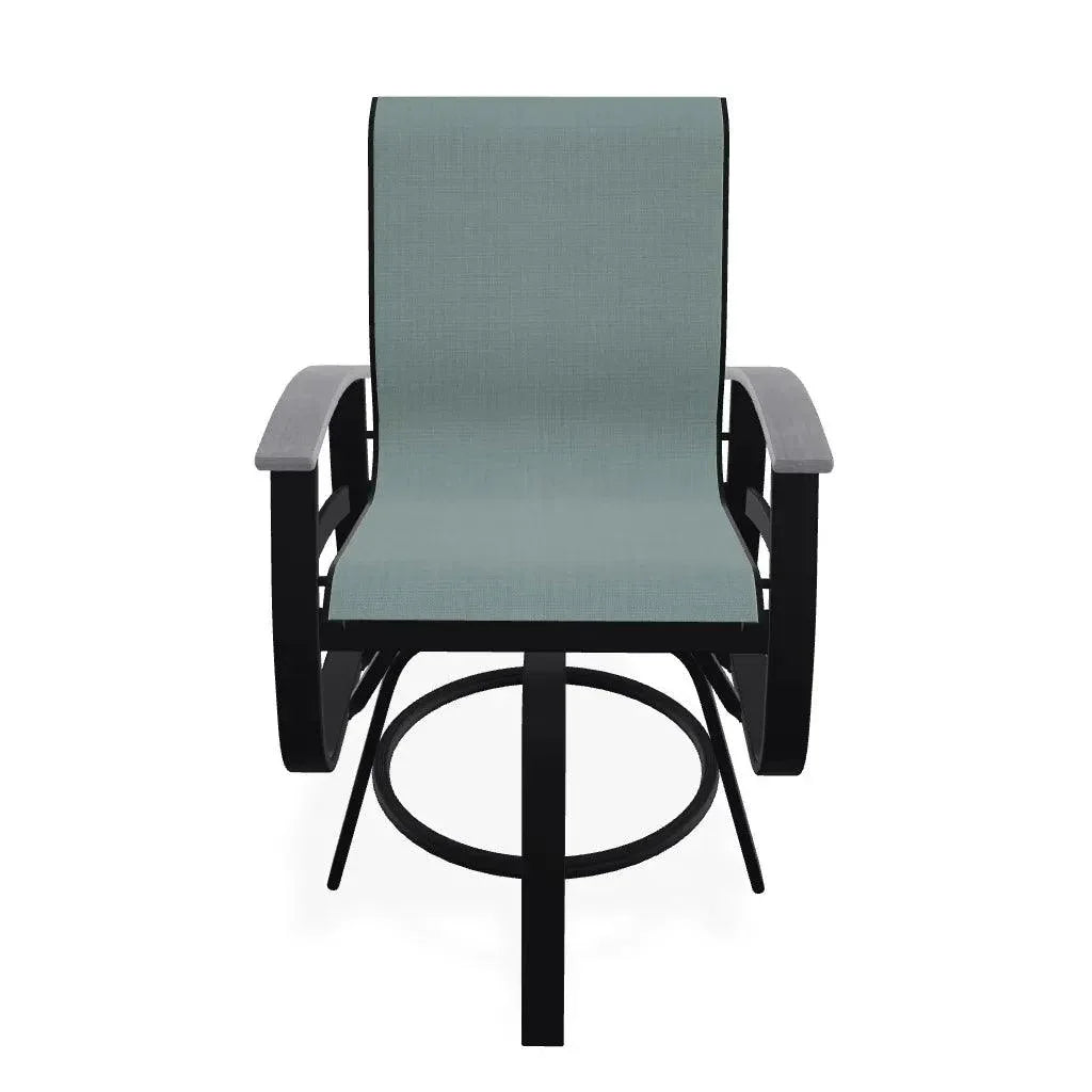 Telescope Belle Isle Sling Balcony Height Swivel Arm Chair