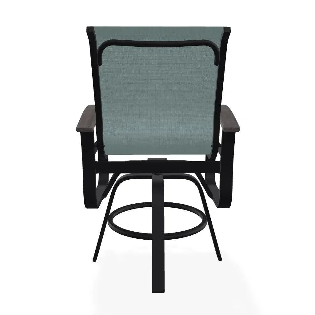 Telescope Belle Isle Sling Balcony Height Swivel Arm Chair