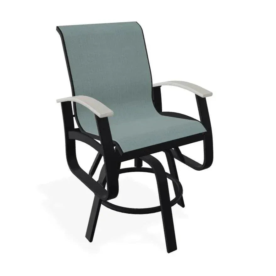 Telescope Belle Isle Sling Balcony Height Swivel Arm Chair