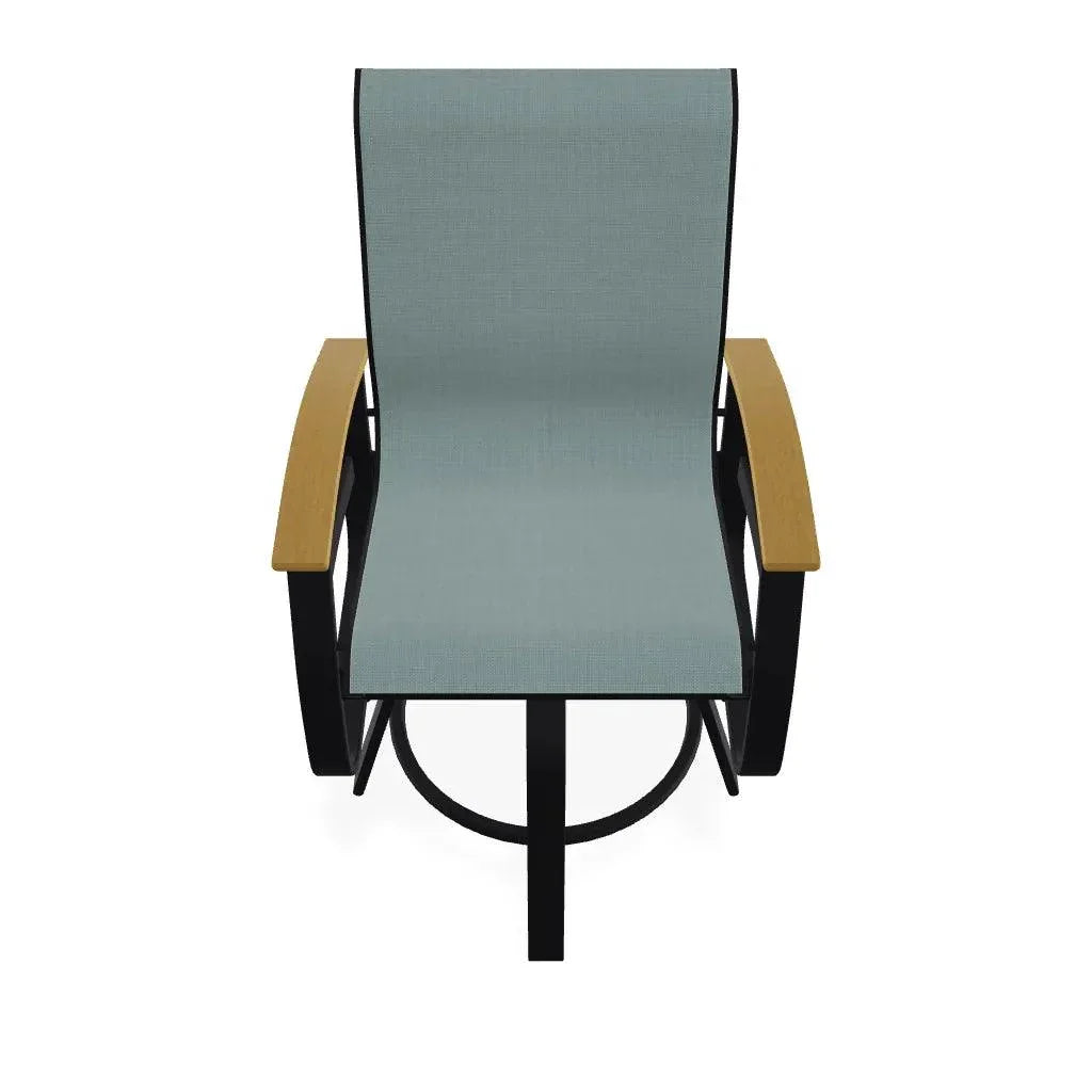 Telescope Belle Isle Sling Balcony Height Swivel Arm Chair