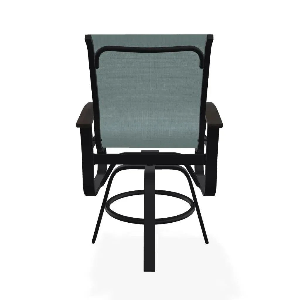 Telescope Belle Isle Sling Balcony Height Swivel Arm Chair