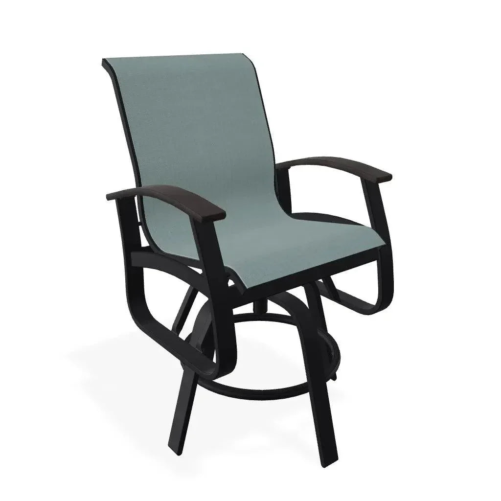 Telescope Belle Isle Sling Balcony Height Swivel Arm Chair
