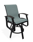 Telescope Belle Isle Sling Balcony Height Swivel Arm Chair