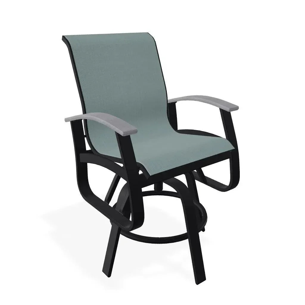 Telescope Belle Isle Sling Balcony Height Swivel Arm Chair