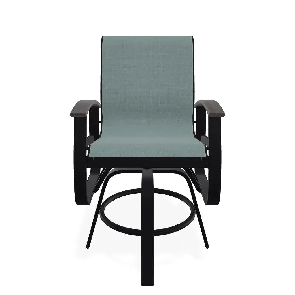 Telescope Belle Isle Sling Balcony Height Swivel Arm Chair