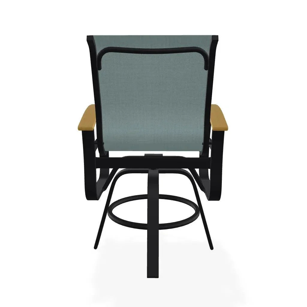 Telescope Belle Isle Sling Balcony Height Swivel Arm Chair