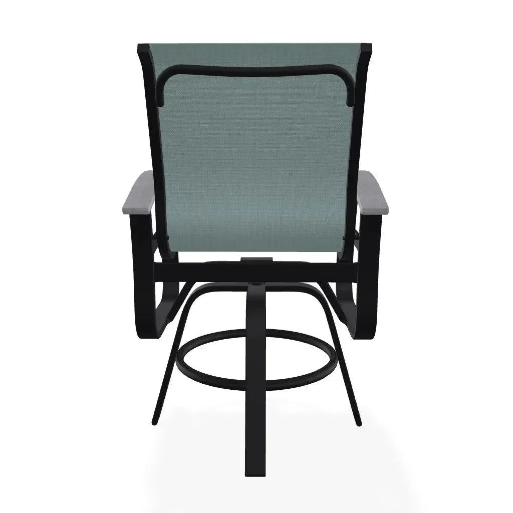 Telescope Belle Isle Sling Balcony Height Swivel Arm Chair