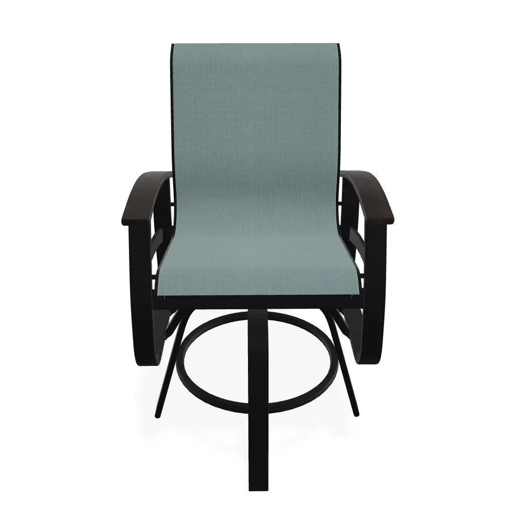 Telescope Belle Isle Sling Balcony Height Swivel Arm Chair