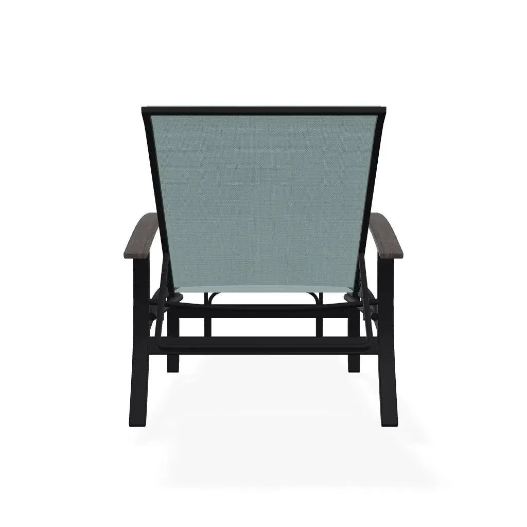 Belle Isle Sling Lay - Flat Polymer Arms Chaise - LOOMLAN - Telescope - Outdoor Chaises