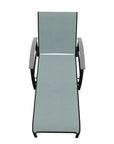 Belle Isle Sling Lay - Flat Polymer Arms Chaise - LOOMLAN - Telescope - Outdoor Chaises
