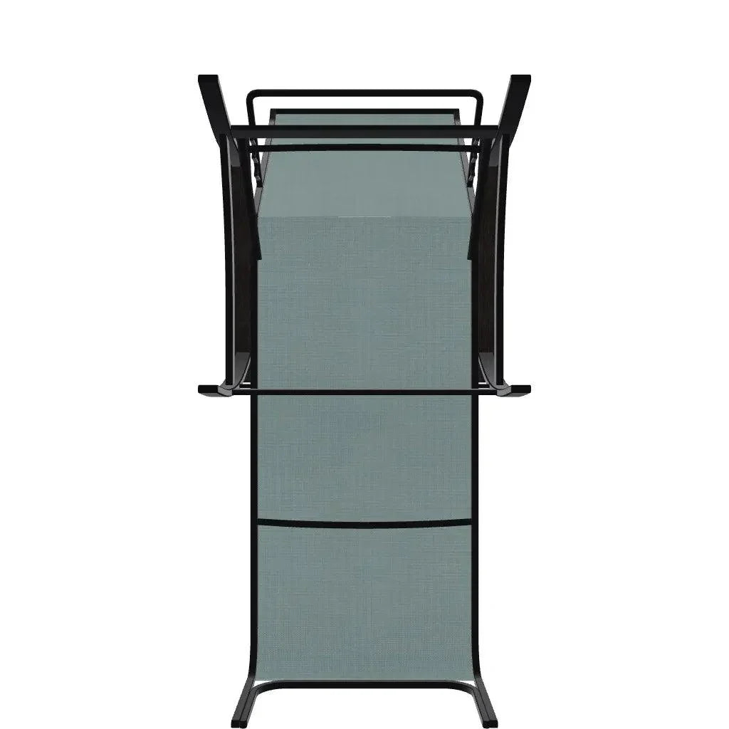 Belle Isle Sling Lay - Flat Polymer Arms Chaise - LOOMLAN - Telescope - Outdoor Chaises