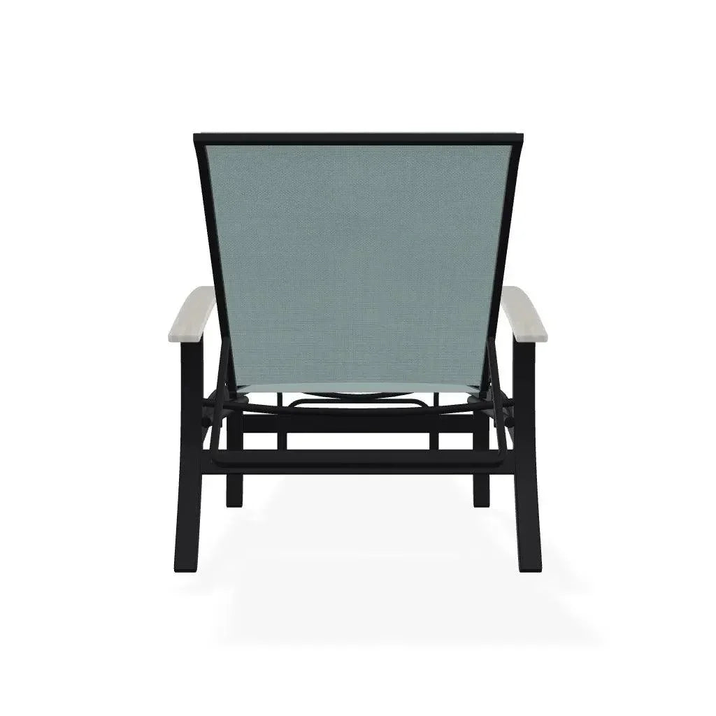 Belle Isle Sling Lay - Flat Polymer Arms Chaise - LOOMLAN - Telescope - Outdoor Chaises