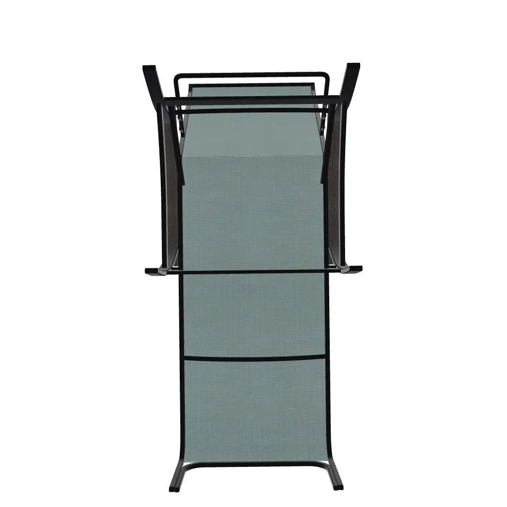 Belle Isle Sling Lay - Flat Polymer Arms Chaise - LOOMLAN - Telescope - Outdoor Chaises