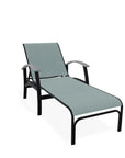 Belle Isle Sling Lay - Flat Polymer Arms Chaise - LOOMLAN - Telescope - Outdoor Chaises