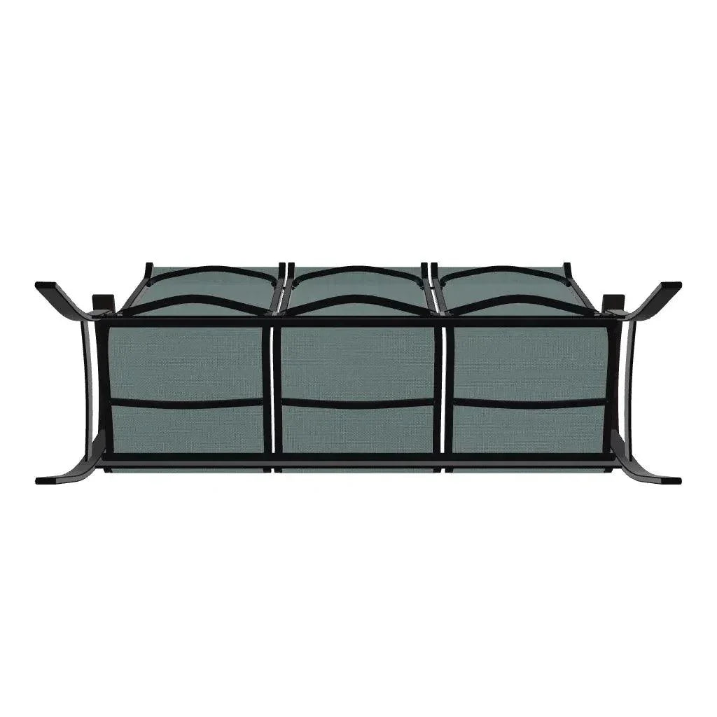 Belle Isle Sling Marine Grade Polymer Arms 3 - Seat Sofa - LOOMLAN - Telescope - Outdoor Sofas &amp; Loveseats
