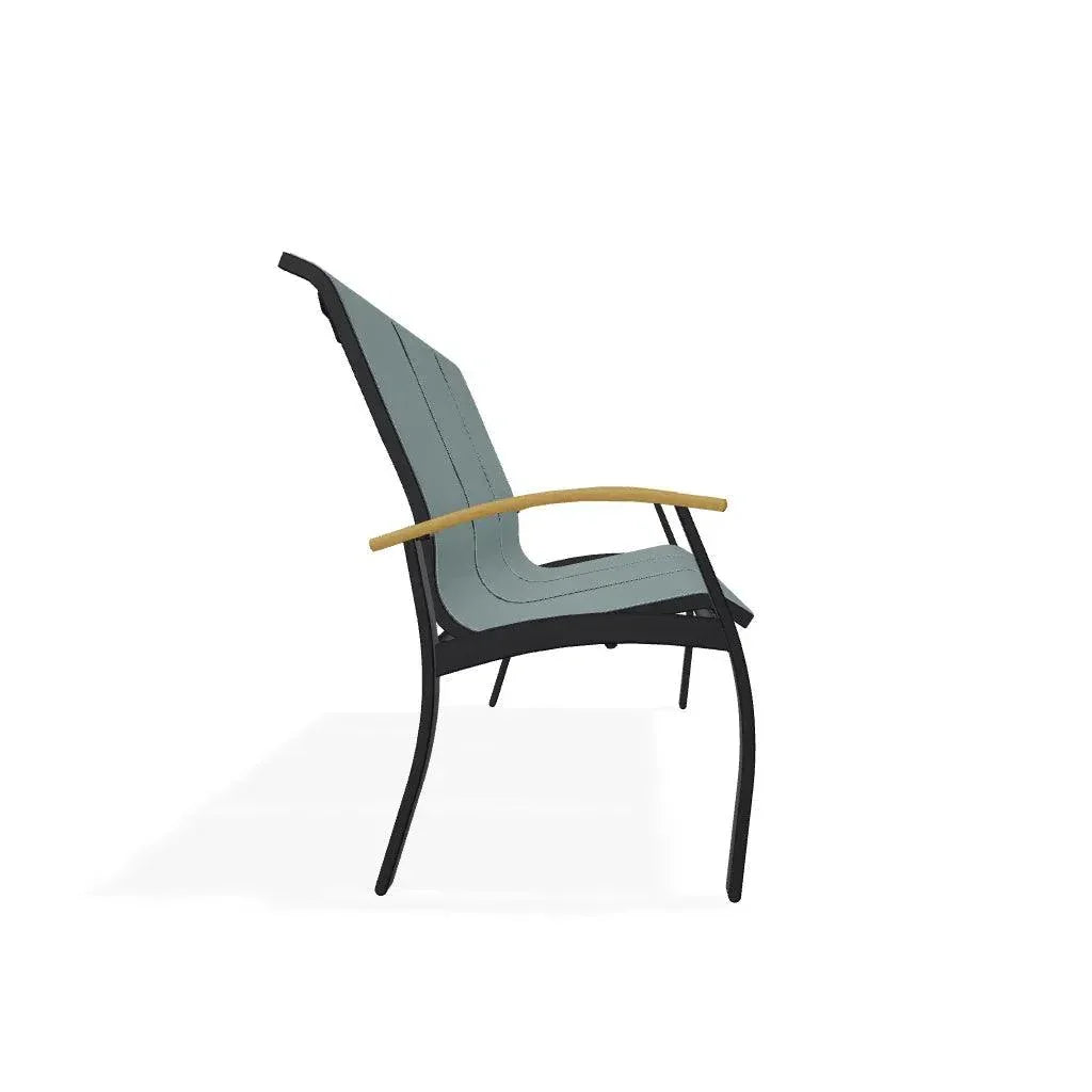 Belle Isle Sling Marine Grade Polymer Arms 3 - Seat Sofa - LOOMLAN - Telescope - Outdoor Sofas &amp; Loveseats