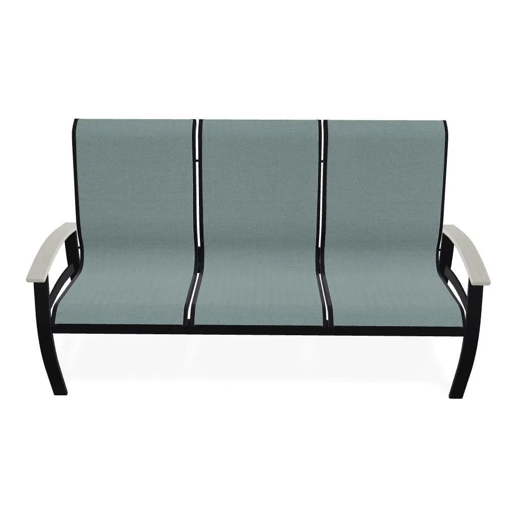 Belle Isle Sling Marine Grade Polymer Arms 3 - Seat Sofa - LOOMLAN - Telescope - Outdoor Sofas &amp; Loveseats