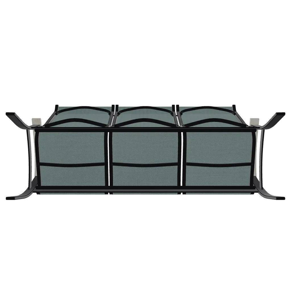 Belle Isle Sling Marine Grade Polymer Arms 3 - Seat Sofa - LOOMLAN - Telescope - Outdoor Sofas &amp; Loveseats