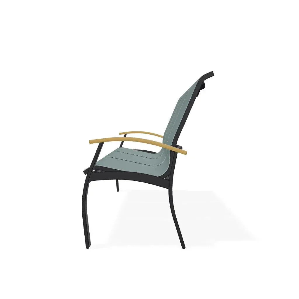 Belle Isle Sling Marine Grade Polymer Arms 3 - Seat Sofa - LOOMLAN - Telescope - Outdoor Sofas &amp; Loveseats