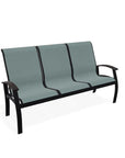 Belle Isle Sling Marine Grade Polymer Arms 3 - Seat Sofa - LOOMLAN - Telescope - Outdoor Sofas & Loveseats