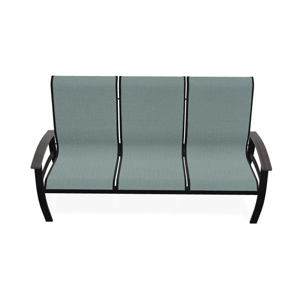 Belle Isle Sling Marine Grade Polymer Arms 3 - Seat Sofa - LOOMLAN - Telescope - Outdoor Sofas &amp; Loveseats