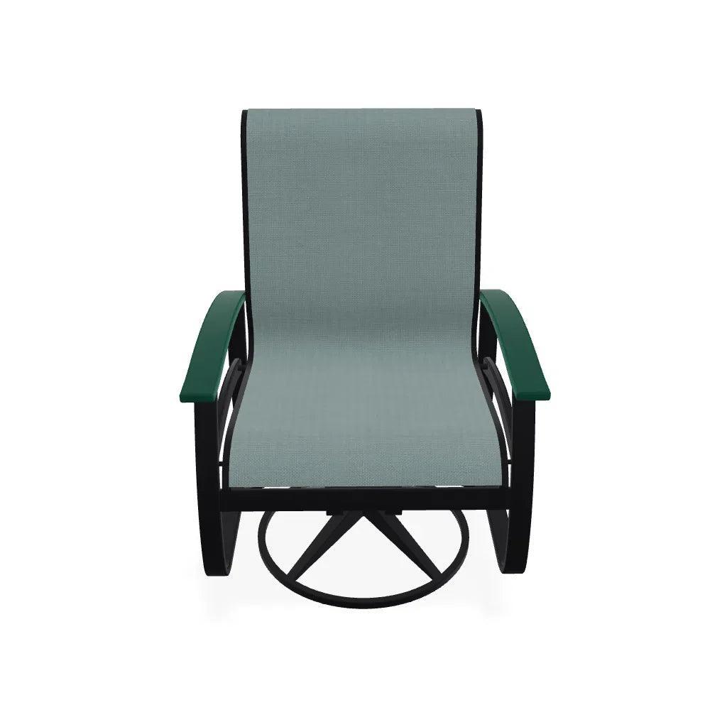 Belle Isle Sling Supreme Polymer Arm Chair - LOOMLAN - Telescope - Outdoor Accent Chairs