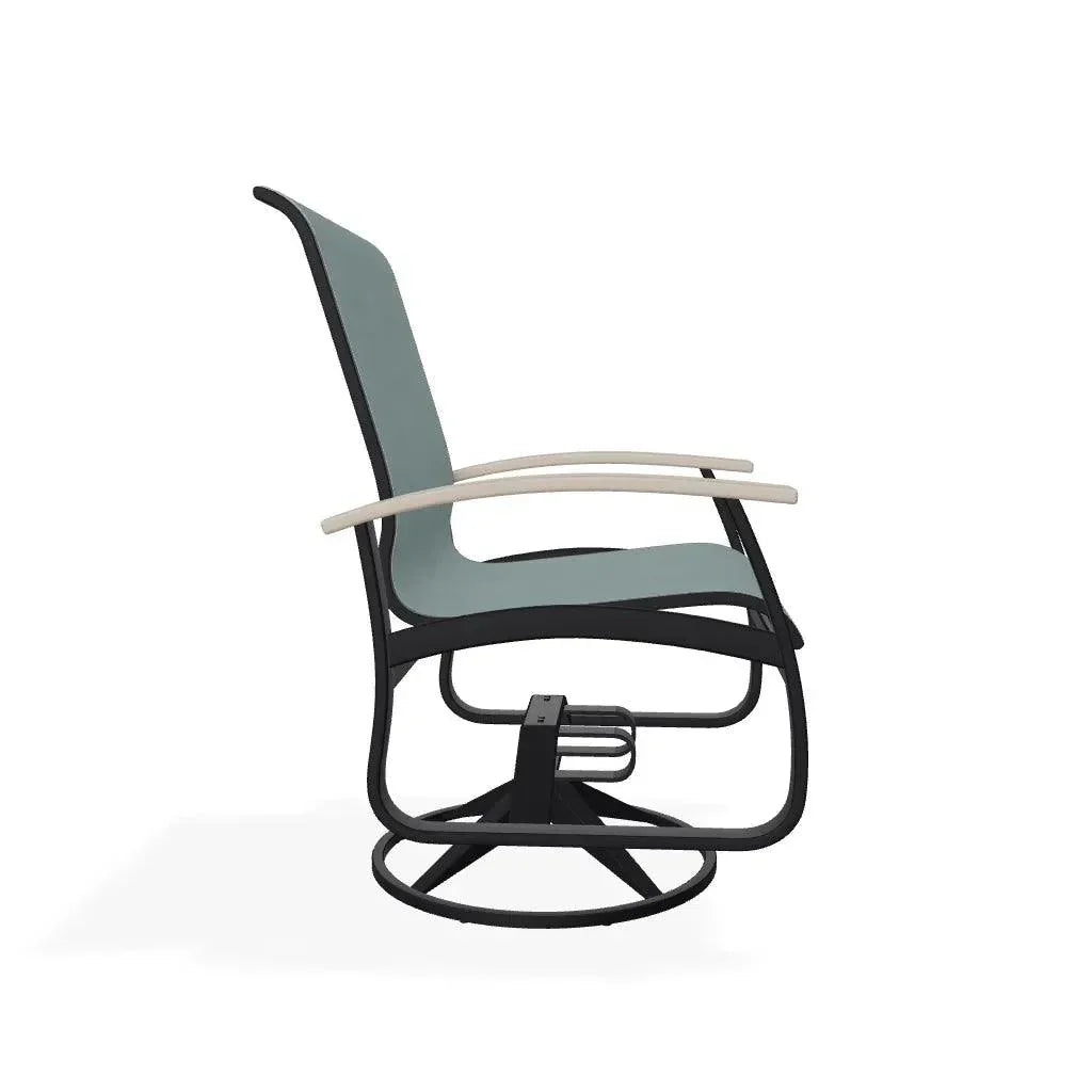Belle Isle Sling Supreme Polymer Arm Chair - LOOMLAN - Telescope - Outdoor Accent Chairs