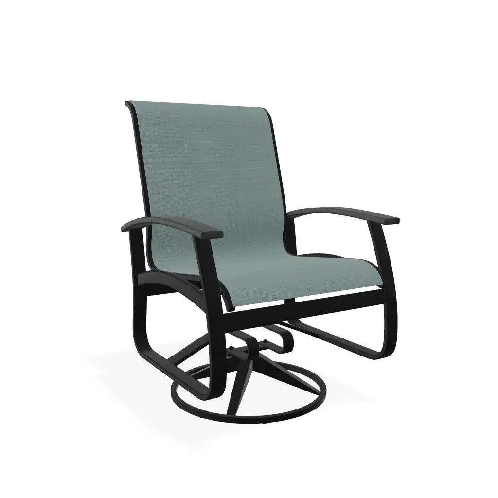 Belle Isle Sling Supreme Polymer Arm Chair - LOOMLAN - Telescope - Outdoor Accent Chairs
