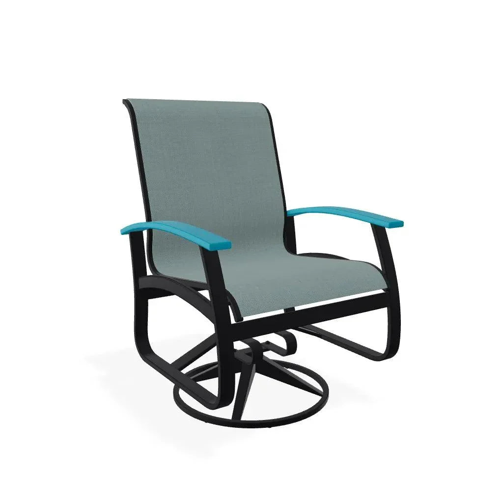 Belle Isle Sling Supreme Polymer Arm Chair - LOOMLAN - Telescope - Outdoor Accent Chairs