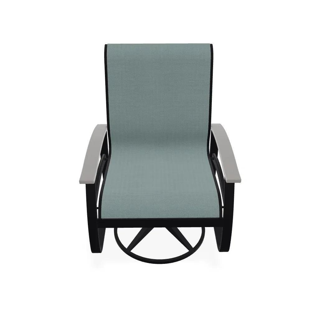 Belle Isle Sling Supreme Polymer Arm Chair - LOOMLAN - Telescope - Outdoor Accent Chairs