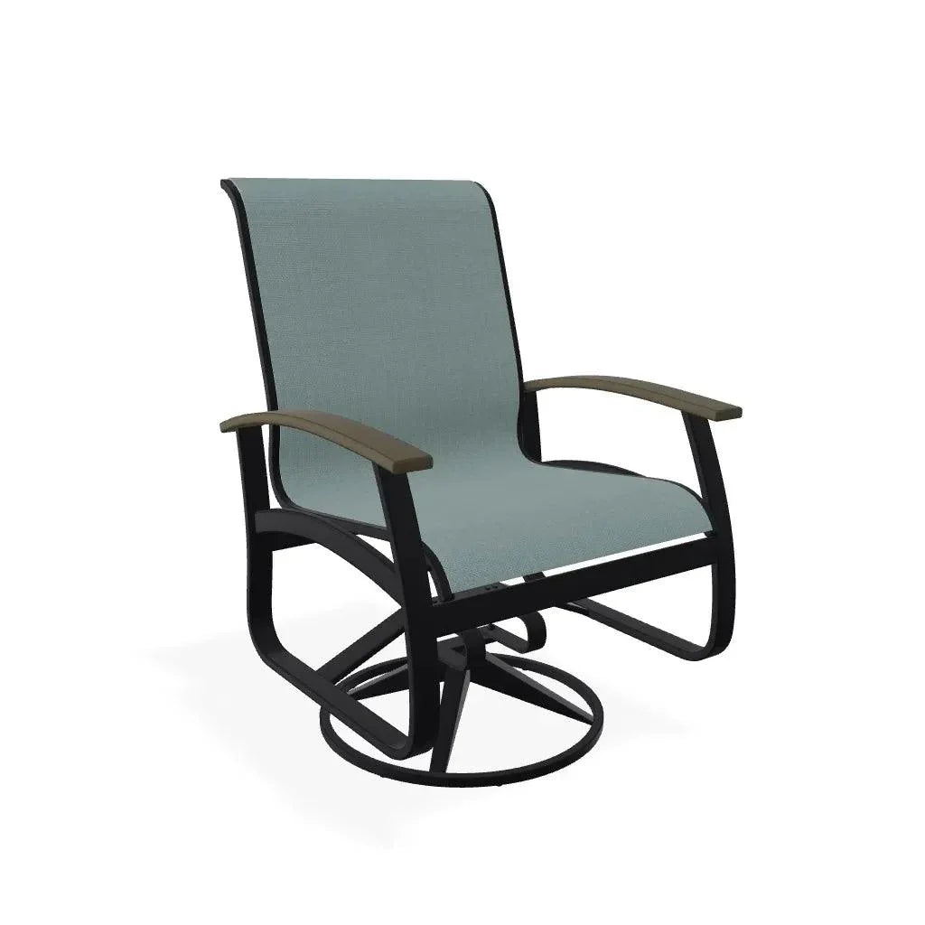 Belle Isle Sling Supreme Polymer Arm Chair - LOOMLAN - Telescope - Outdoor Accent Chairs