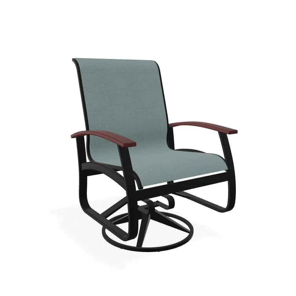 Belle Isle Sling Supreme Polymer Arm Chair - LOOMLAN - Telescope - Outdoor Accent Chairs