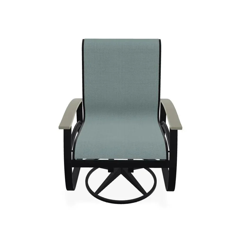 Belle Isle Sling Supreme Polymer Arm Chair - LOOMLAN - Telescope - Outdoor Accent Chairs