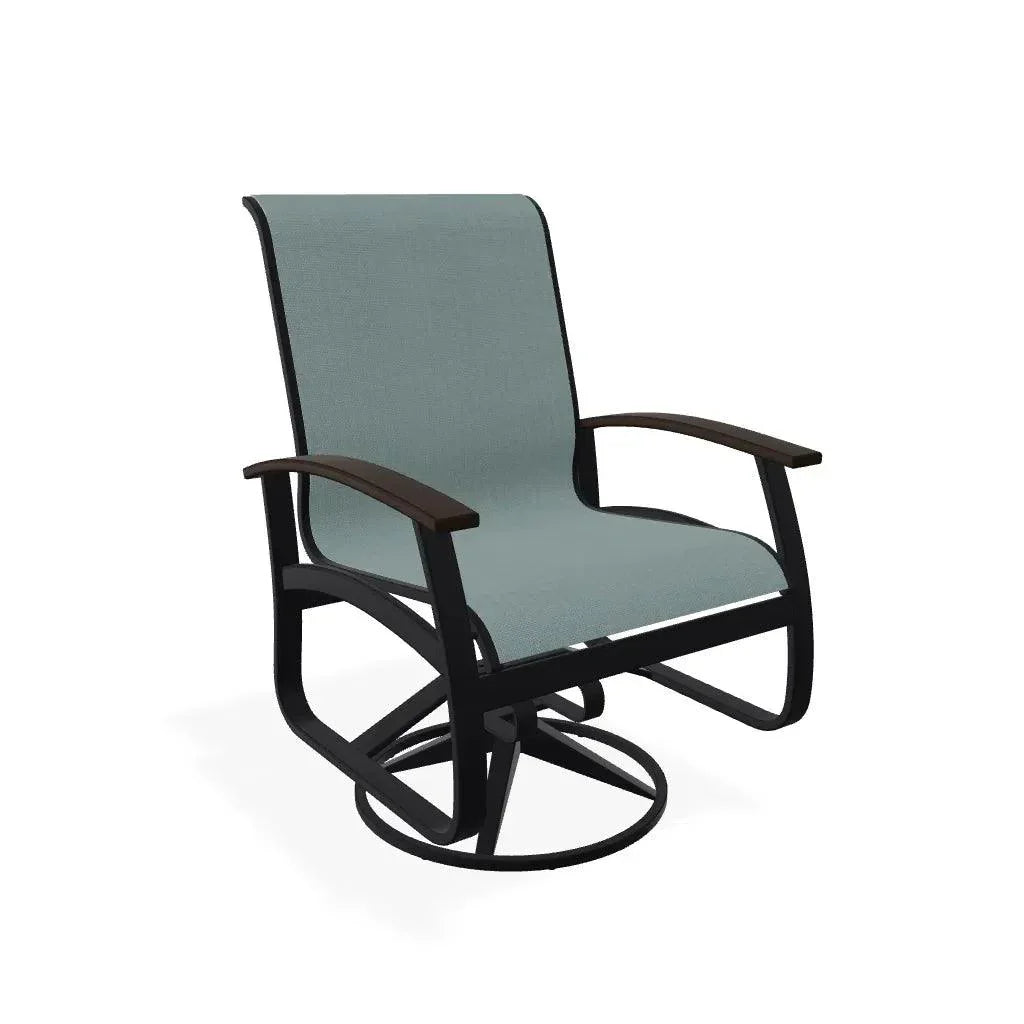 Belle Isle Sling Supreme Polymer Arm Chair - LOOMLAN - Telescope - Outdoor Accent Chairs