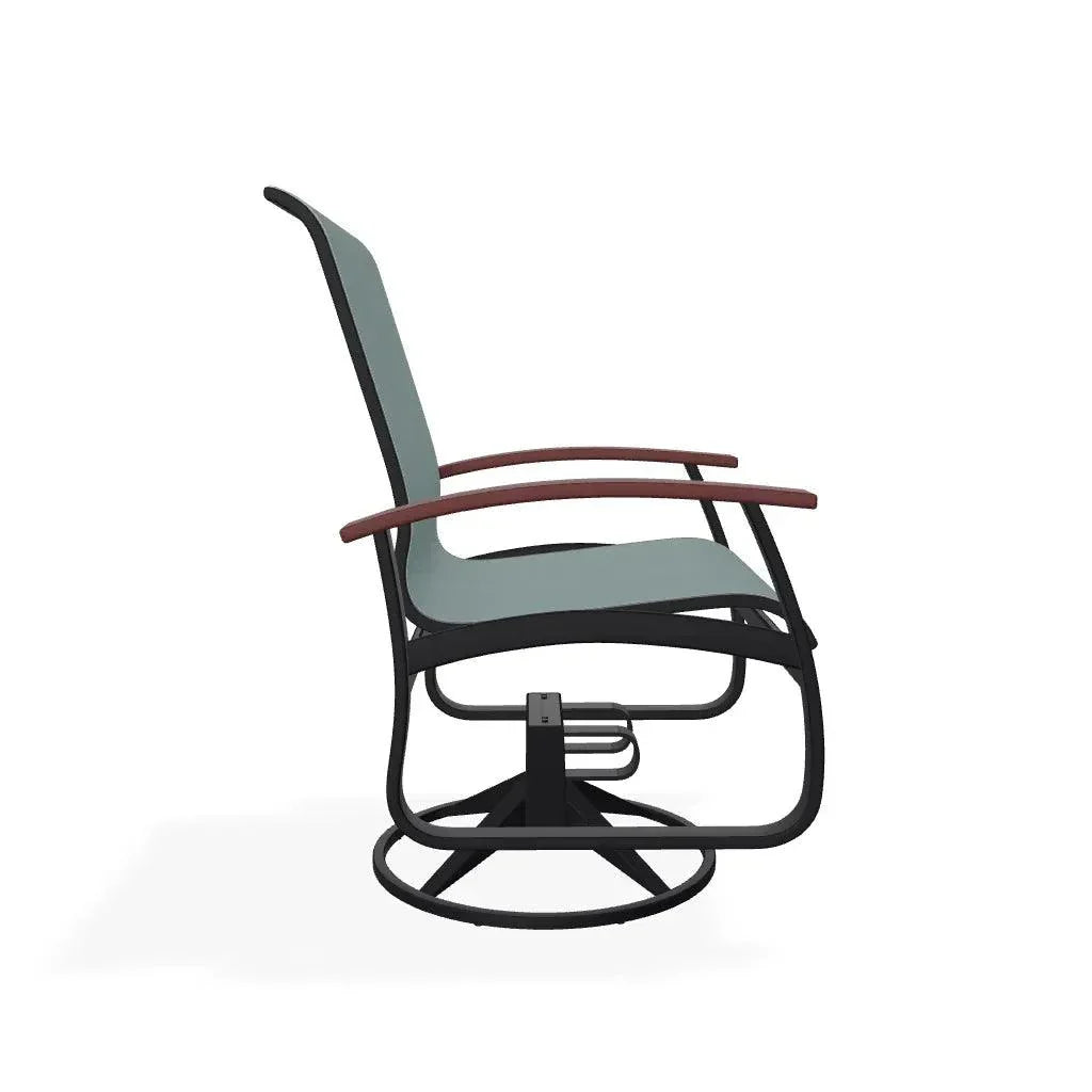 Belle Isle Sling Supreme Polymer Arm Chair - LOOMLAN - Telescope - Outdoor Accent Chairs