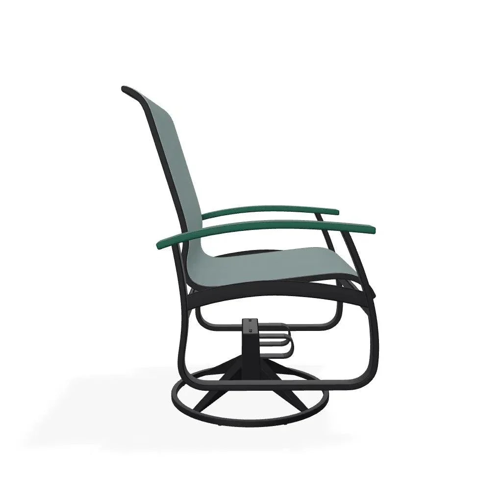Belle Isle Sling Supreme Polymer Arm Chair - LOOMLAN - Telescope - Outdoor Accent Chairs